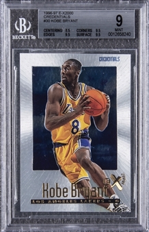 1996-97 E-X2000 Credentials #30 Kobe Bryant Rookie Card (#425/499) – BGS MINT 9
